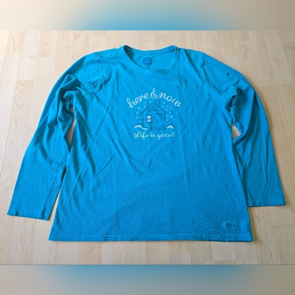 Life Is Good Classic Fit "Here & Now" Long Sleeve Size XL - Picture 2 of 10